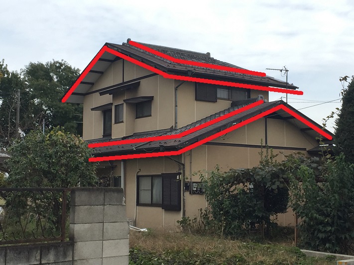 高崎市大屋根下屋根説明