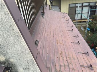 高崎市金古町S様邸ベランダ下の屋根
