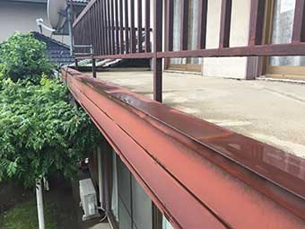 高崎市新町ベランダ土台部分
