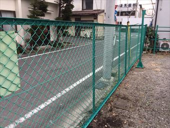 前橋市表町S様邸フェンスネット設置完了