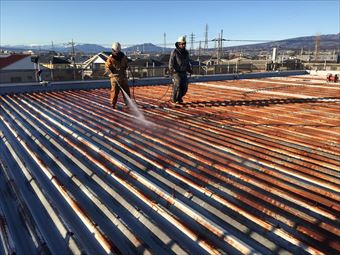 前橋市天川大島町H様邸屋根洗浄