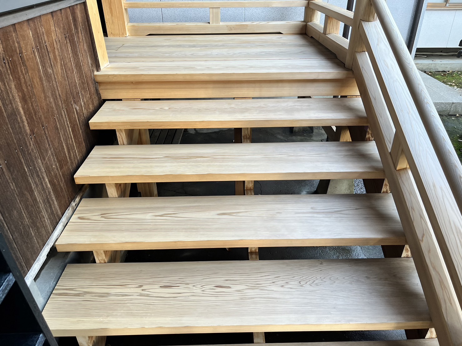 染み抜き研磨後