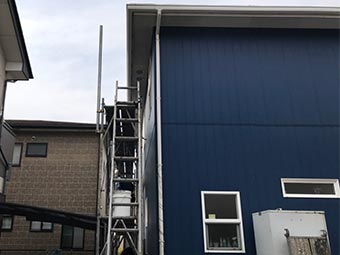 高崎市 太陽光パネル用雪止め設置