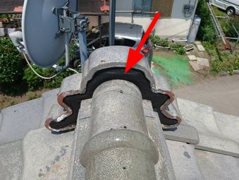 高崎市金古町鬼瓦漆喰工事後