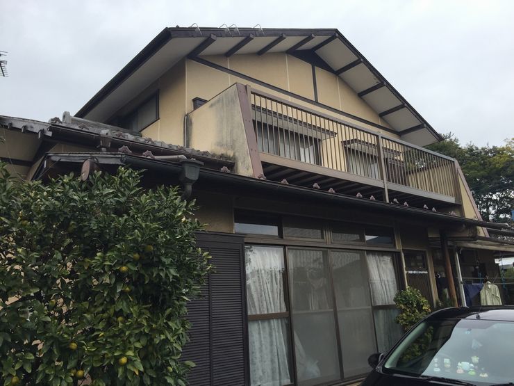 高崎市屋根塗装前外観