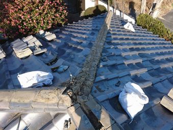 高崎市足門町棟瓦撤去後②