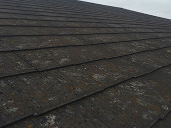 藤岡市 屋根外壁塗装 屋根コケ