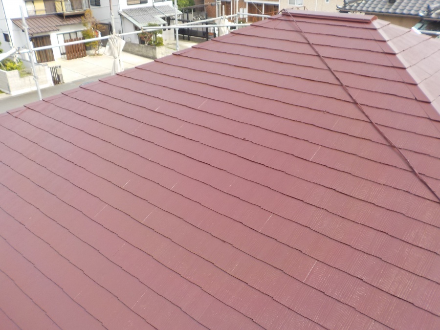 屋根塗装施工後