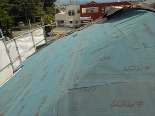 ルーフィング敷き