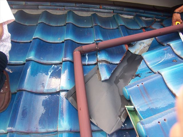 裾野市平屋玄関上屋根