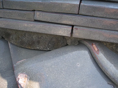 しっくい部分劣化