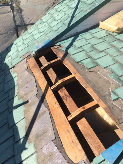 三島市野地板撤去