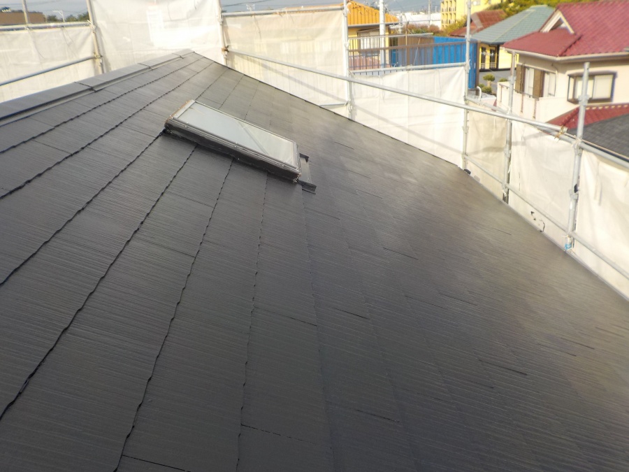 屋根塗装仕上がり