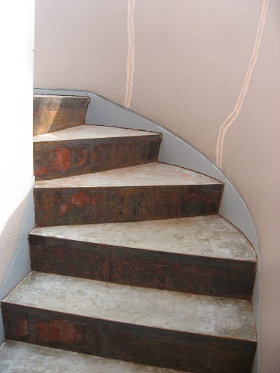 塩ビシートを剥がす