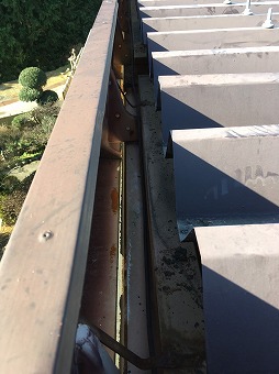 雨樋撤去後