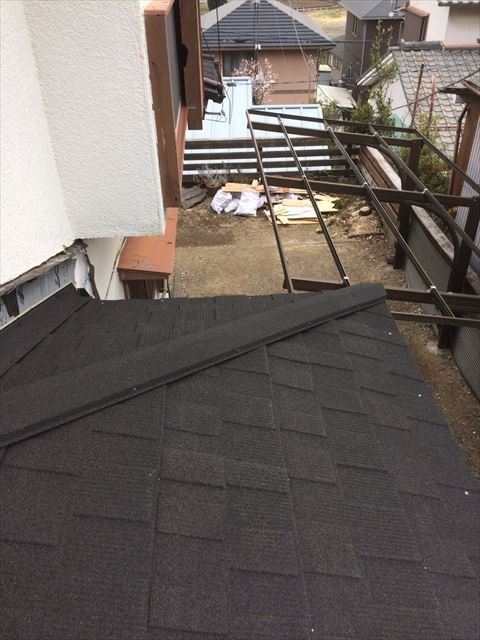 裾野市棟カバー取付