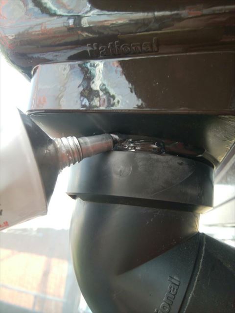 長泉町軒下樋塗装