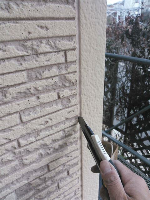 長泉町住宅の外壁コーキング劣化