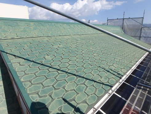 輸入住宅屋根塗装施工前