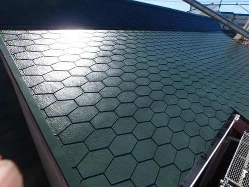 屋根塗装施工後