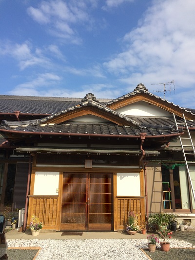 箕の甲・隅棟補修