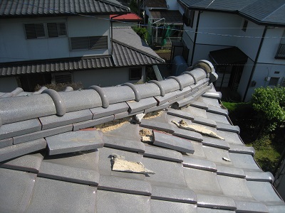 棟部分崩れ