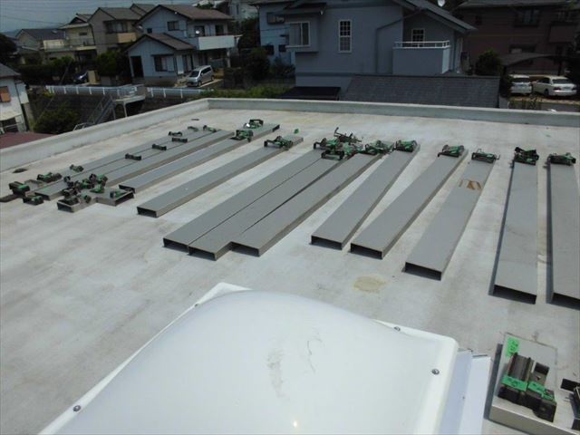 伊豆の国市　陸屋根笠木撤去