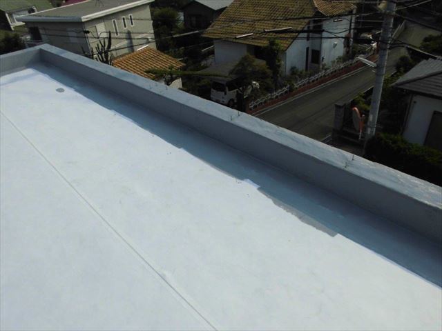 伊豆の国市　陸屋根ウレタン防水下処理