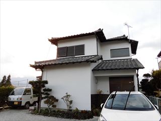 外壁塗装完成全景写真