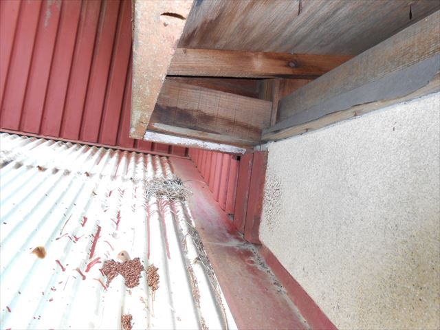 富士市玄関屋根劣化