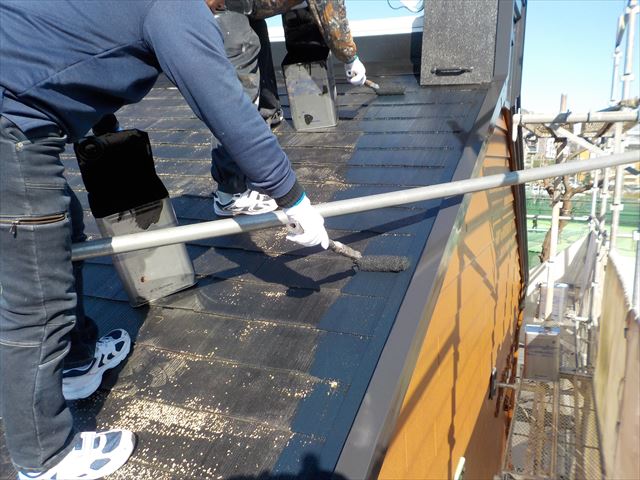 三島市アパート屋根塗装