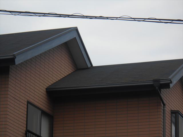 長泉町コロニアル屋根コケ発生