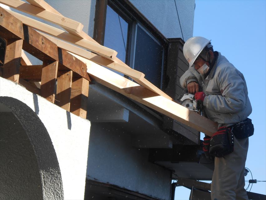 裾野市垂木取付