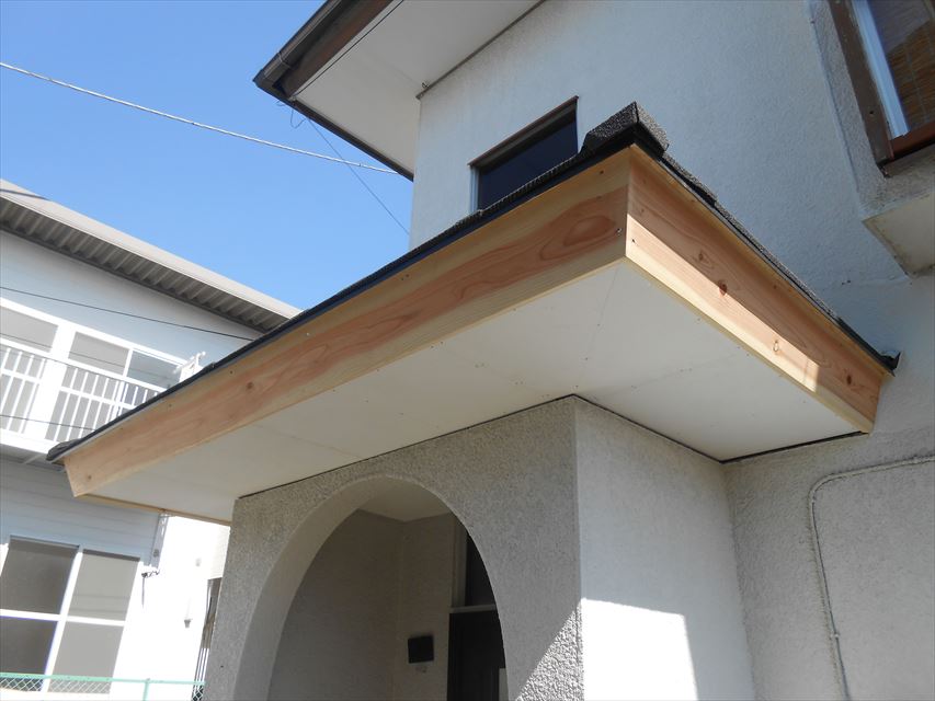 裾野市屋根下地完成