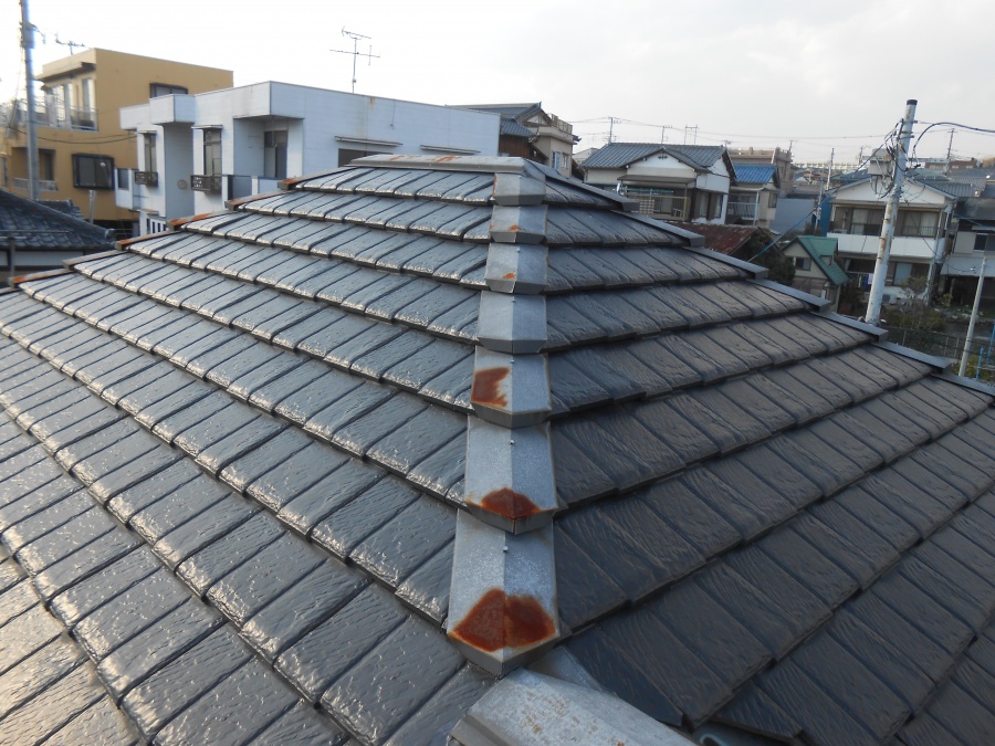 棟板金の錆