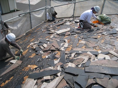 カラーベスト撤去