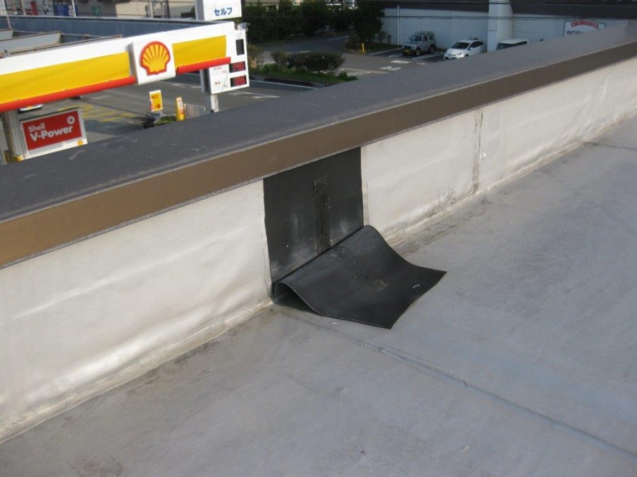 立ち上り部破損