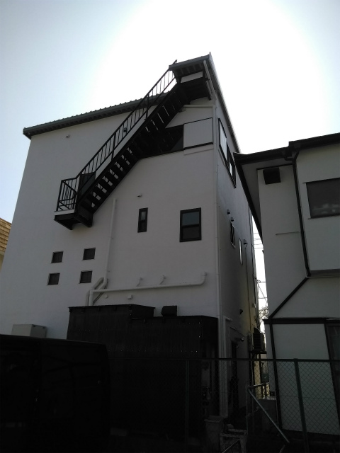 三島市　外壁塗装・錆止め完成後