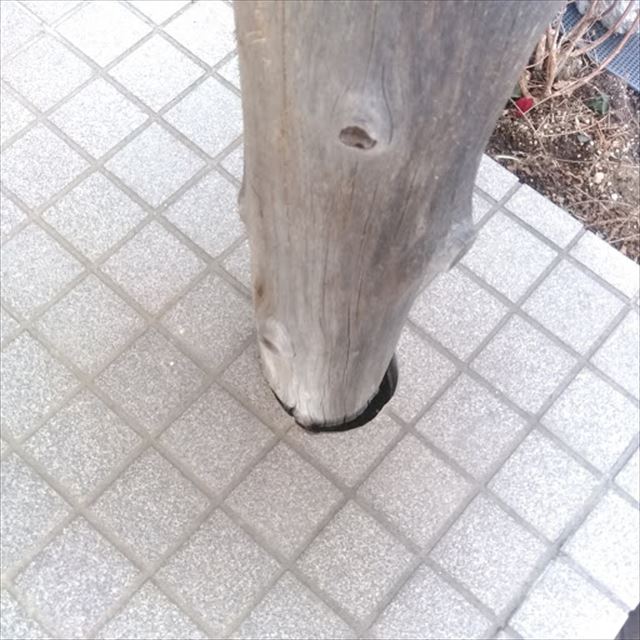 沼津市玄関柱腐食