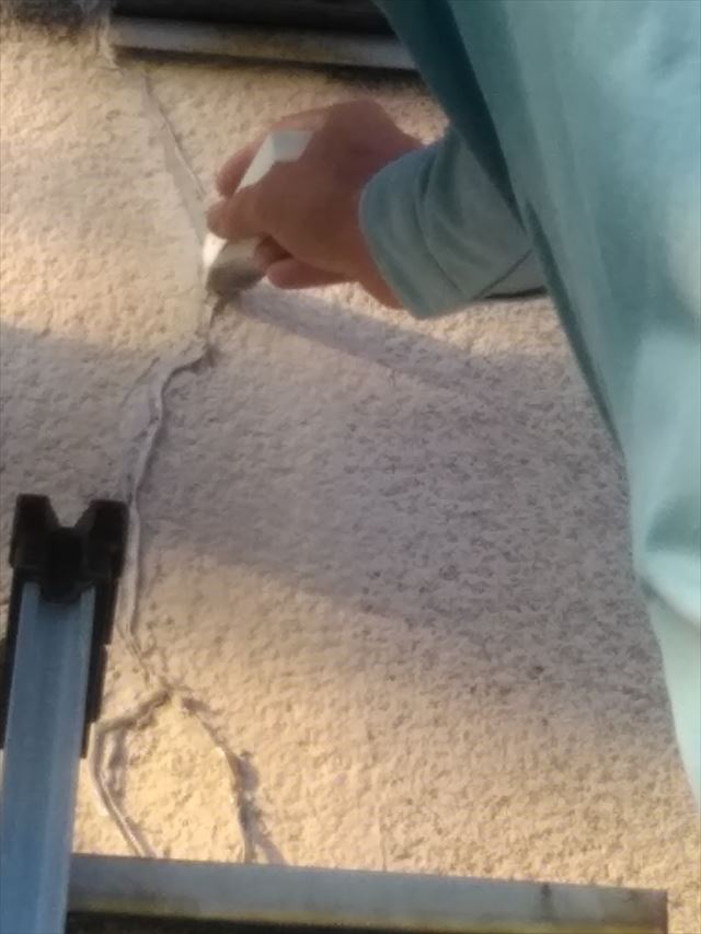 沼津市二階建コーキング充填