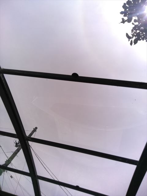 沼津市カーポート屋根　ポリカ