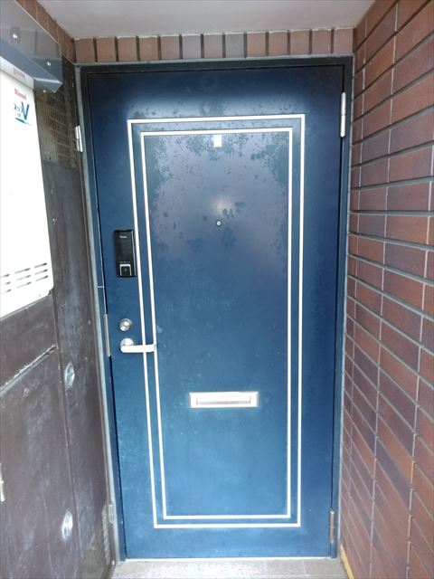 沼津市　玄関扉色褪せ汚れ