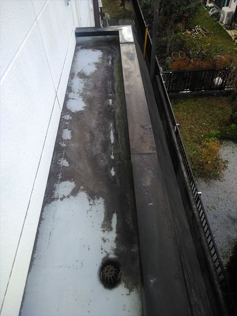 スチール製笠木錆び