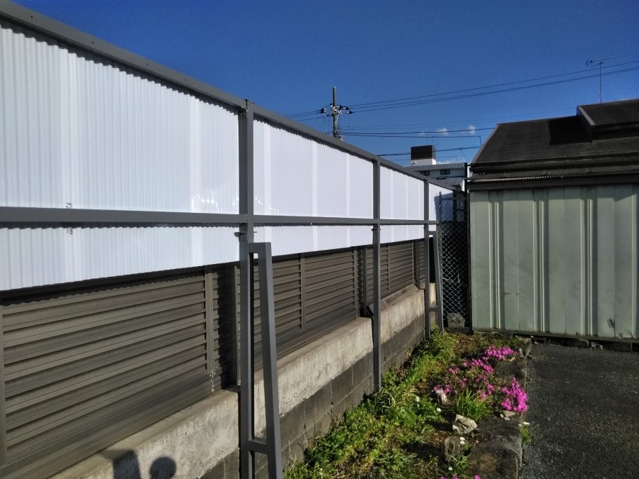 沼津市ポリカ波板貼り