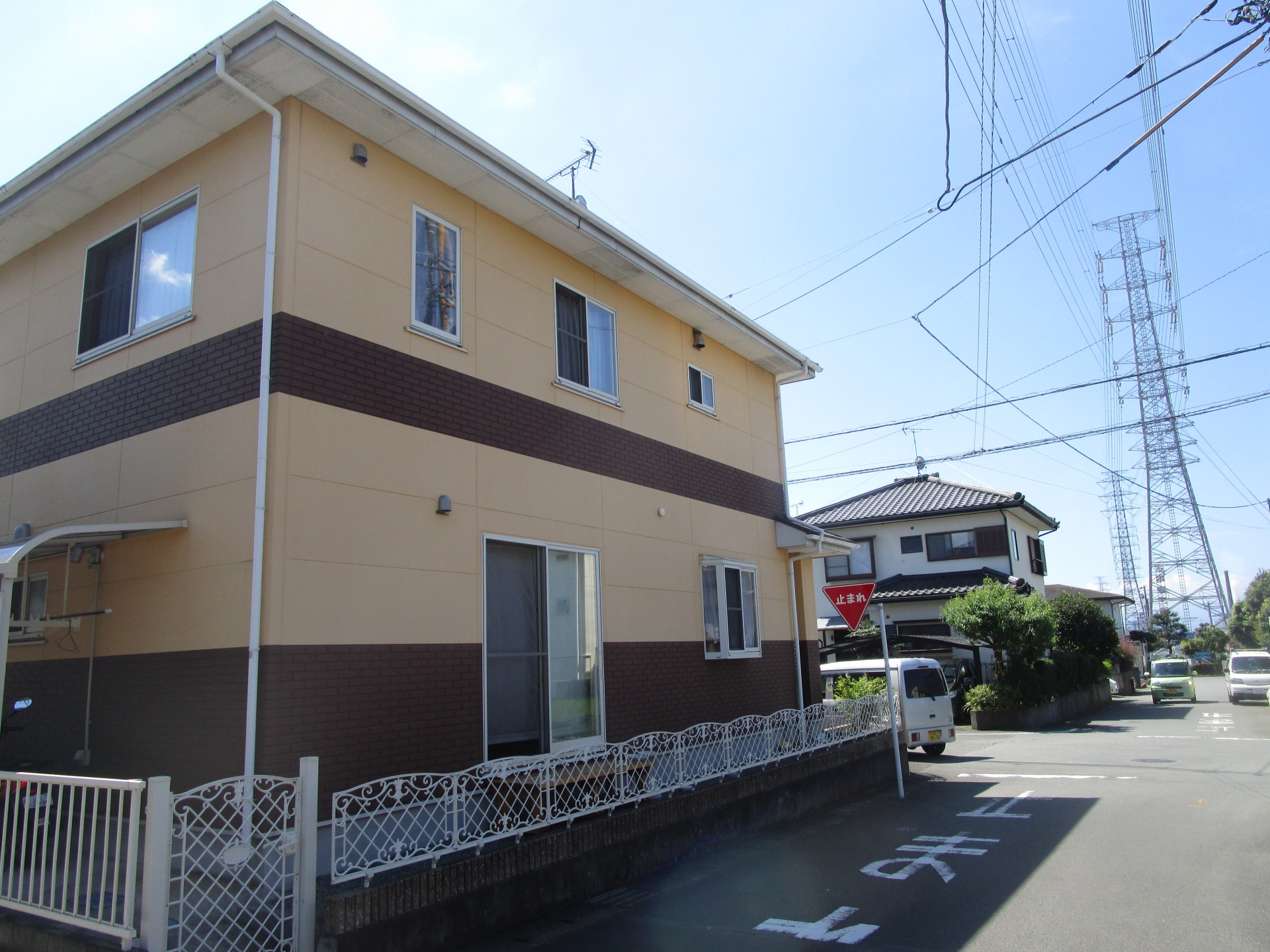 裾野市外壁塗装塗装前後ろ