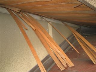 軒天ベニア劣化