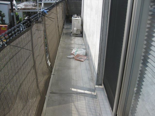 伊豆の国市ベランダ掃除
