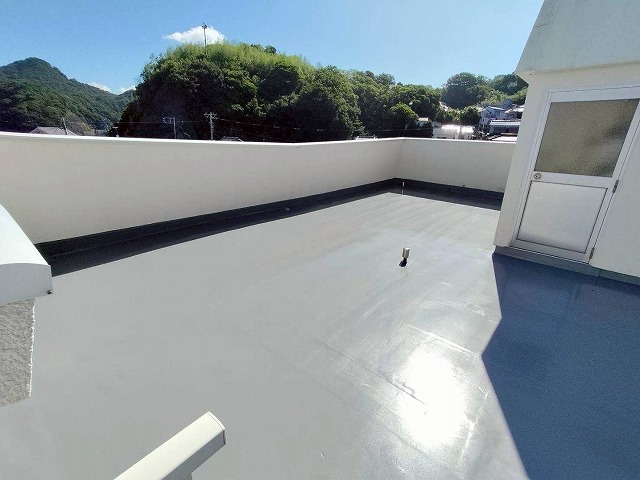 ウレタン防水工事施工後