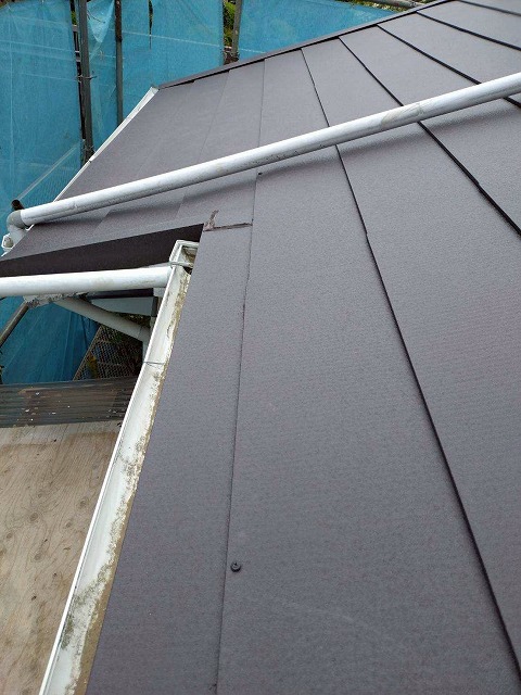 ガルバリウム鋼板設置