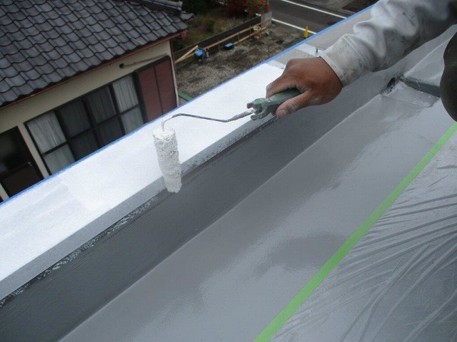 防水工事　屋上笠木